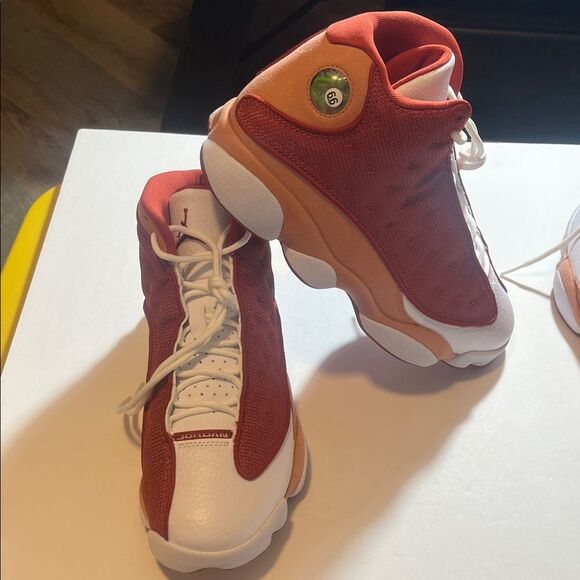 Jordan Red and White Sneakers